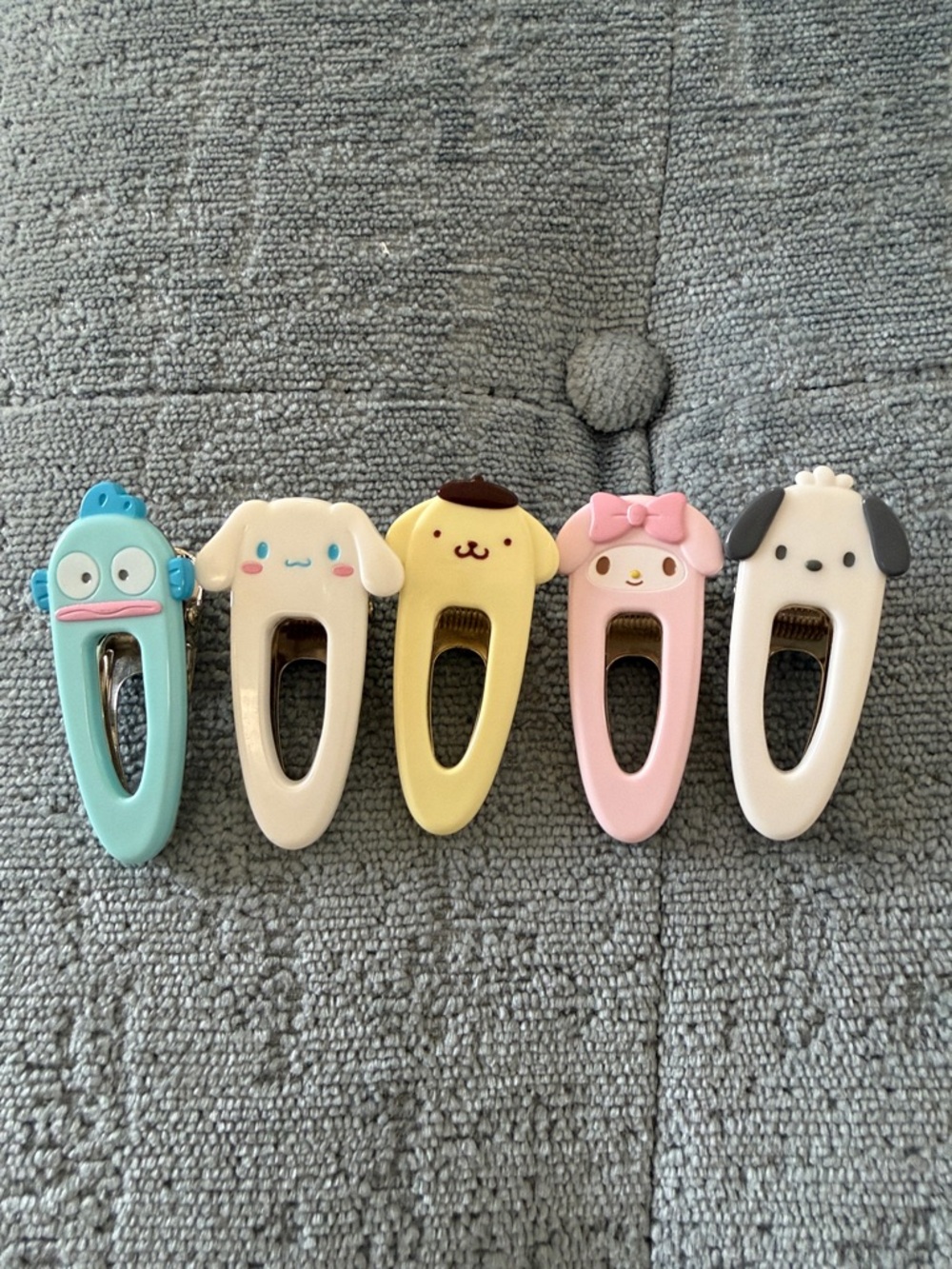 Lot of 5 Sanrio Characters Hair Barrettes